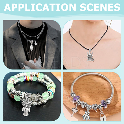 Alloy European Dangle Charms FIND-WH0199-493AS-1