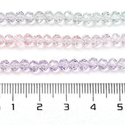 Transparent Painted Glass Beads Strands DGLA-A034-T4mm-A23-1