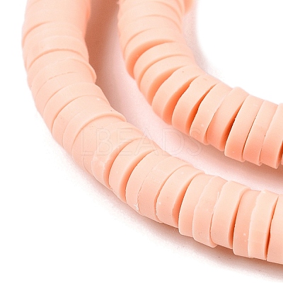 Flat Round Handmade Polymer Clay Beads CLAY-R067-6.0mm-13-1