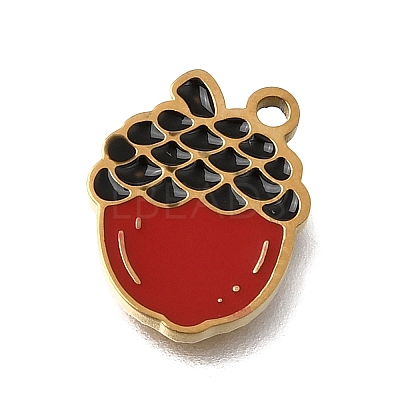 304 Stainless Steel Enamel Pendants SA-CBAA2E4-10C-G-1