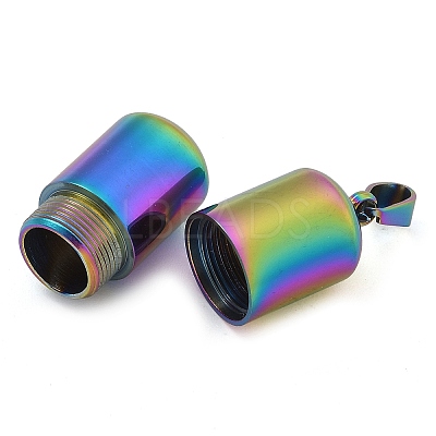 304 Stainless Steel Openable Urn Ashes Pendants STAS-M084-05D-1
