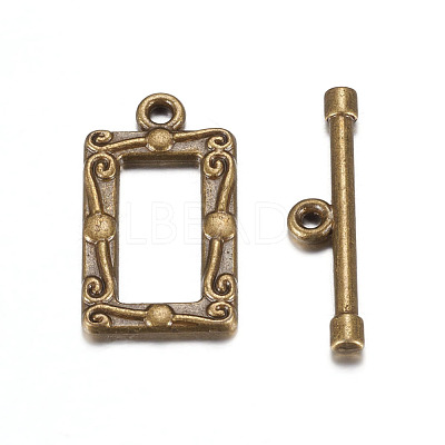 Tibetan Style Alloy Toggle Clasps MLF5079Y-1