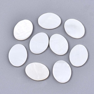 Natural Freshwater Shell Cabochons SHEL-S276-134B-01-1