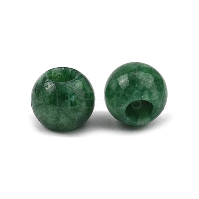 Natural Green Jade European Beads GG-CBA02C4-01-1