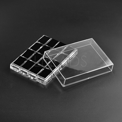 Cuboid Organic Glass Ring Display Boxes RDIS-N015-03-1