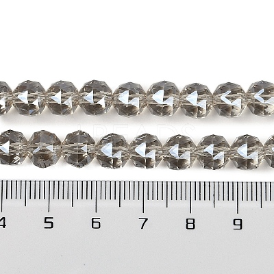 Transparent Electroplate Glass Beads Strands EGLA-N002-34C-M01-1