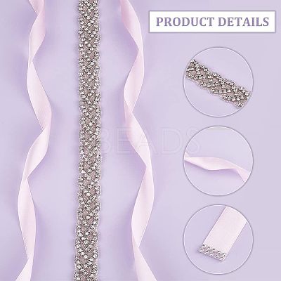 Polyester Bridal Belts DIY-WH0043-02B-1