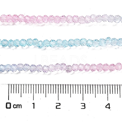 Transparent Painted Glass Beads Strands DGLA-A034-T1mm-A22-1