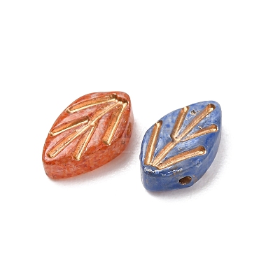 Handmade Lampwork Charms LA-CBAD2DB-15B-1