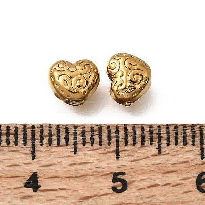 Valentine's Day 304 Stainless Steel Spacer Beads STAS-L315-075G-03-1