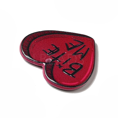 Double-sided Printed  Acrylic Pendants X-MACR-M022-03D-1