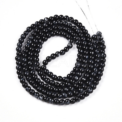 Baking Paint Glass Beads Strands DGLA-N003-4mm-A10-1