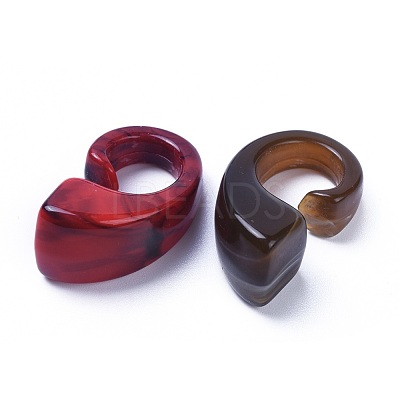 Acrylic Beads X-OACR-S021-11-M-1
