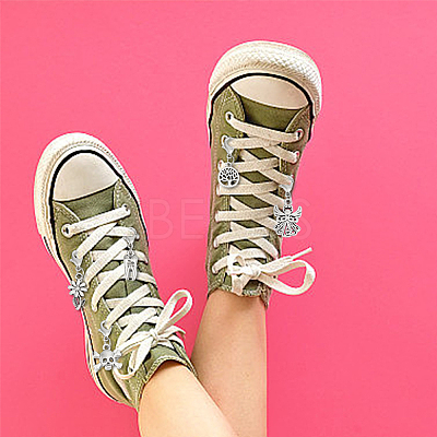 24Pcs 12 Styles Alloy Shoes Charms HJEW-DR00099-1