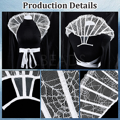 Lace Cape Collar AJEW-WH20091-001B-1