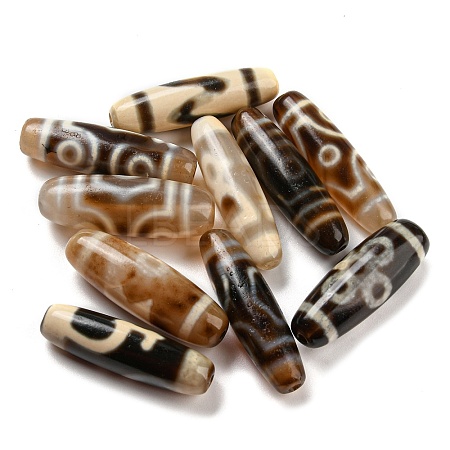 Tibetan Style dZi Beads TDZI-G013-04-1