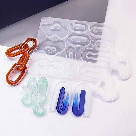 DIY Bohemian Style Irregualr Pendants Silicone Molds DIY-A039-03-1