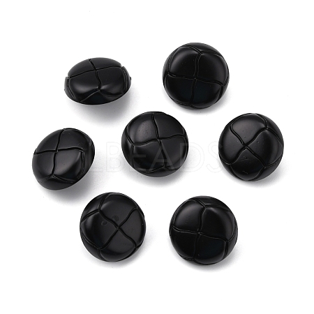 1-Hole Plastic Buttons BUTT-WH0027-03B-01-1