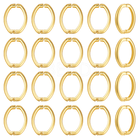 20Pcs Brass Twister Clasps KK-UN0005-31-1