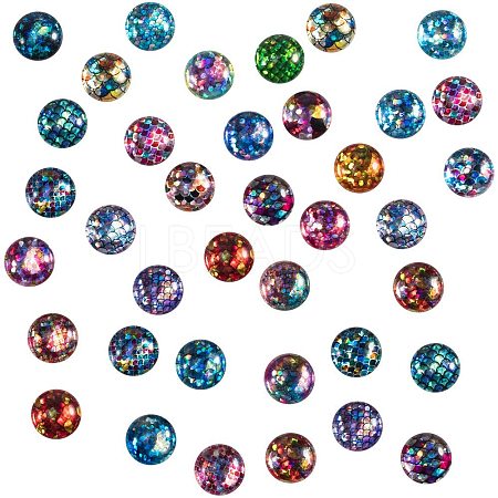 Flatback Glass Cabochons for DIY Projects GGLA-PH0005-08-1