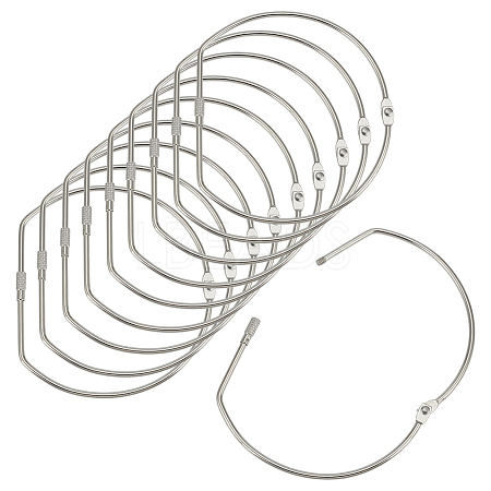 Iron Loose Leaf Book Binder Hinged Rings DIY-WH0723-097P-1