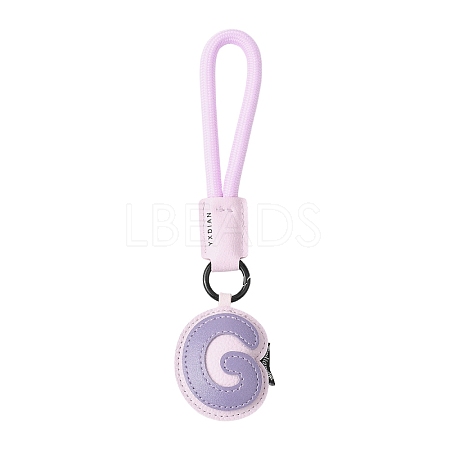 PU Leather Letter Pendant Decoration HJEW-YWC0002-001G-1
