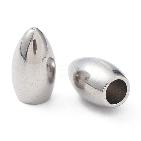 Non-Tarnish 201 Stainless Steel Cord End STAS-P327-03P-1