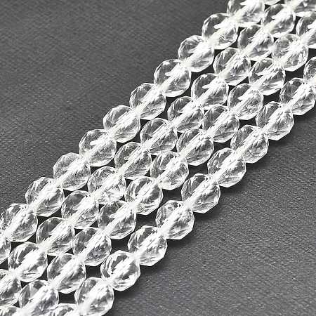 Natural Quartz Crystal Beads Strands G-F715-002-1