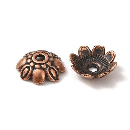 Tibetan Style Alloy Bead Caps K08ME061-1
