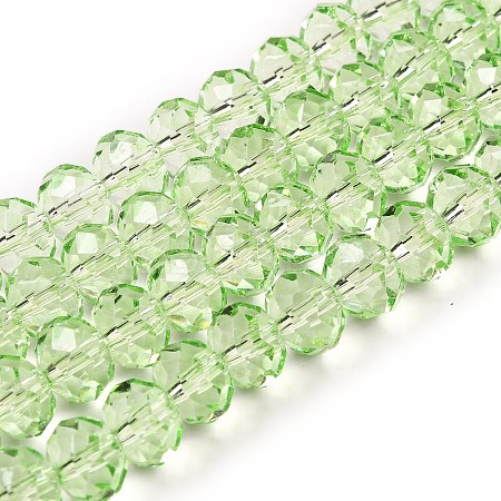 Transparent Baking Paint Glass Beads Strands DGLA-A034-T8mm-D11-1