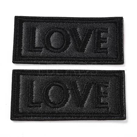 Computerized Embroidery Imitation Leather Self Adhesive Patches DIY-G031-01C-1