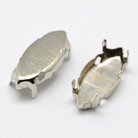 Brass Sew on Prong Settings KK-A126-4x15mm-P-1