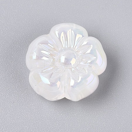 UV Plating Opaque Acrylic Beads OACR-N161-08A-1