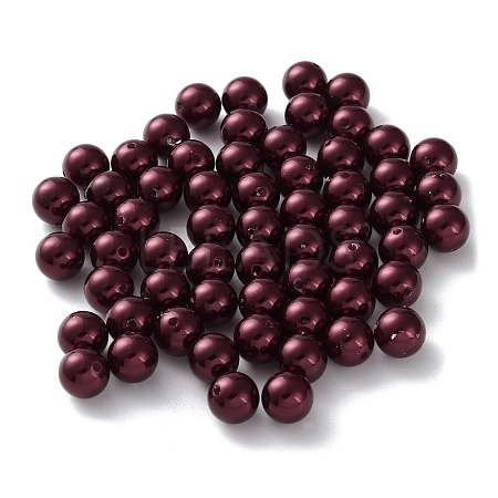 Plastic Imitation Pearl Beads X-FIND-M059-01C-02-1