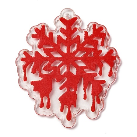 Halloween Theme Acrylic Pendants OACR-Q098-02D-1