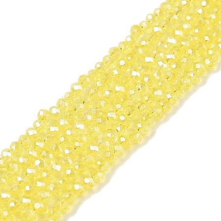 Electroplate Glass Beads Strands EGLA-A044-T1mm-A29-1
