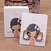 Rectangle Paper Earring Display Card with Hanging Hole CDIS-C004-01B-1