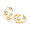 Brass Open Cuff Rings for Women X-RJEW-D016-08G-1