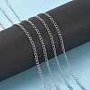 Tarnish Resistant 304 Stainless Steel Curb Chains CHS-F003-17P-C-6