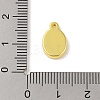 304 Stainless Steel Pendant Cabochon Settings STAS-A097-09G-3