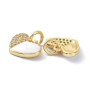 Eco-Friendly Brass Micro Pave Clear Cubic Zirconia Enamel Pendants ZIRC-C021-45G-05-2