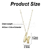 1Pc Initial Letter Brass Pendant Necklaces NJEW-YW0001-24H-2