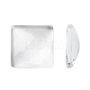Transparent Glass Square Cabochons GGLA-S022-15mm-1