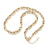 5.5MM 304 Stainless Steel Twisted Oval Link Chain Necklaces for Man and Women SA-CBAB767-18C-G-4