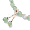 Cat Eye Beads Stretch Bracelets for Women BJEW-TA00691-01-3