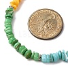 Dyed Natural Freshwater Shell Nuggets Beaded Chakra Necklaces NJEW-JN05486-3