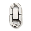 304 Stainless Steel Fold Over Clasps STAS-D026-01A-P-1