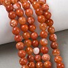 Natural Agate Beads Strands G-G754-06-8mm-7