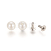 ABS Plastic Imitation Pearl Rivet Studs X-KY-L076-A-01-3