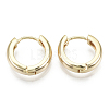 Brass Huggie Hoop Earrings X-KK-S348-512-NF-2